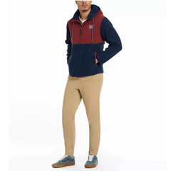 Hurley Men’s Half Zip Sherpa Anorak Hoodie Long Sleeve, Size XL NEW