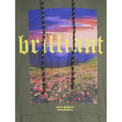 No Boundaries Men’s Hoodie with Short Sleeves Green Size L (42-44)