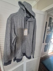 NWT Prana Cardiff Men’s Fleece Hoodie SMALL Sustainable Cozy Casual (JSC3)