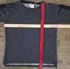 Nike Yoga Therma-FIT Essential Fleece Crewneck Sweatshirt Mens LG Charcoal Gray