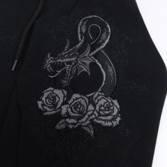 Dungeons & Dragons Hoodie Adult Large Embroidered Zip Jacket BoxLunch Black D&D