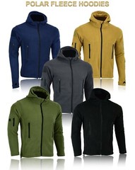 Tactical Recon Fleece Jacket Army Hoodie Security Police Hoody Combat Full Zip