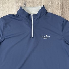 Peter Millar Pullover Men XXL Navy Blue Perth Quarter-Zip Performance