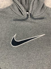 Nike Men’s Hoodie Pullover Sweatshirt Gray Cotton Polyester Blend Size 2XL