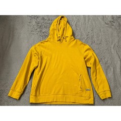 Huntington Mens Mustard Yellow Organic Cotton Hoodie Sweatshirt Large HF9J77GOL