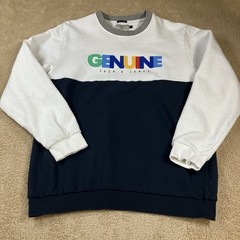 JACK & JONES Mens Large Long Sleeve Colorblock Genuine Jorrussel Sweat Crew Neck