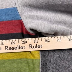 Santini Decathlon Sweatshirt Mens XXL Gray Striped Crewneck Cycling WORLD