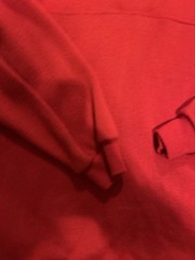 Vintage Bike Quarter Zip Size Large 90s Bicycle Red Fall Winter Bicycle