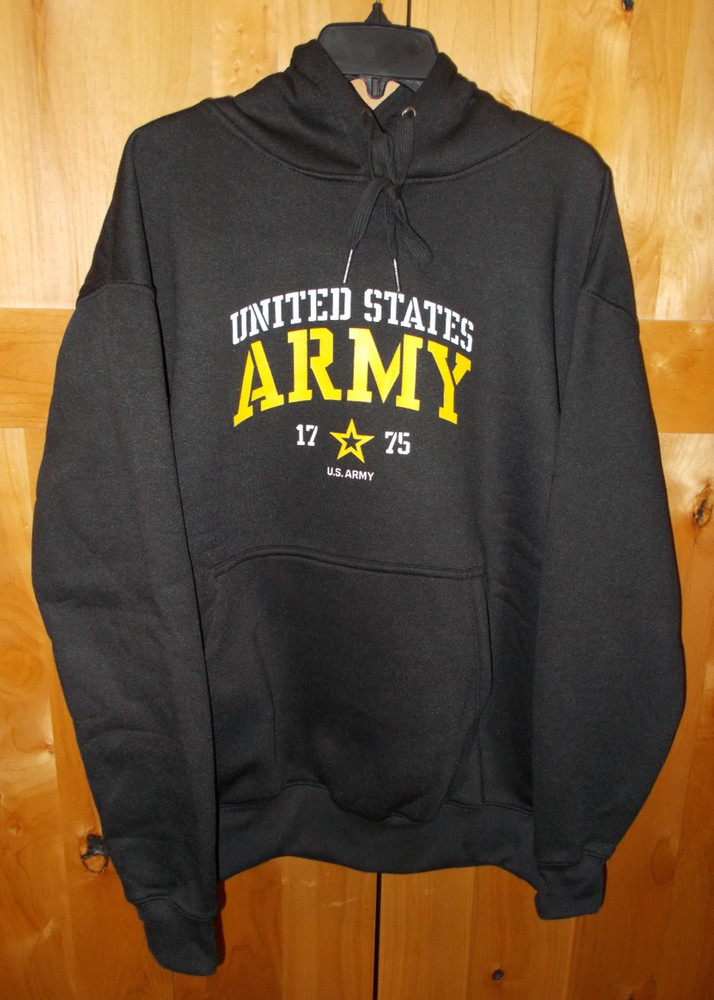 NWOT UNITED STATES ARMY ADULT SIZE EXTRA LARGE XL HOODED PULL OVER SWEATSHIRT