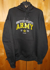 NWOT UNITED STATES ARMY ADULT SIZE EXTRA LARGE XL HOODED PULL OVER SWEATSHIRT