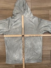 The Mountain Owl Hoodie LARGE Adult Green/Gray Nature Pullover Lightweight Y2K
