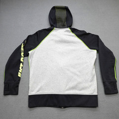 Nike Just Do It Therma Fit Hoodie Sweatshirt Men XL Full Zip Gray Fleece Workout