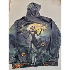 NWT Unbranded Jack Skellington Hoodie Unisex 2XL Black 3D