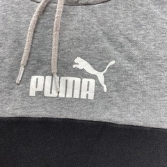 Puma Sweatshirt Mens Size Large Black Colorblock Hoodie Pullover Athletic