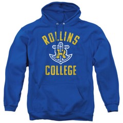 Rollins College Adult Pullover Hoodie Tars Logo, Royal Blue, S-3XL