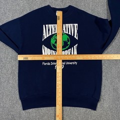 VINTAGE FIU Alternative Spring Break 1999 Sweatshirt Adult L Blue University 90s