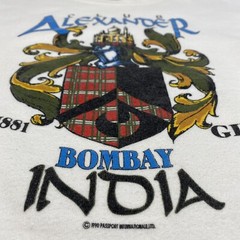Vintage 90s Bombay India Club Alexander Gin White 1990 Crewneck Sweatshirt Large
