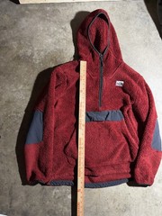 The North Face Campshire Men’s Red 1/4 Zip Fleece Hoodie Size Medium