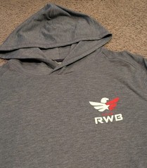 Legends Team RWB USA Military Veterans Ink Heather Hoodie Men’s Large