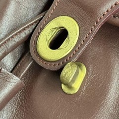 Coach Vintage All-Leather Backpack 1990s DK Brown Leather Used