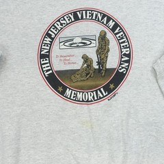 Jerzees Sweatshirt Mens Extra Large Grey Vietnam Veterans Memorial Graphics 90s