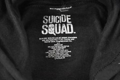 DC Comics Mens Suicide Squad Smiley Face Logo Black Full-Zip Hoodie New XS-2XL