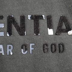 Fear of God Essentials Hoodie Mens Size Large Black Stretch Limo Sweatshirt Read