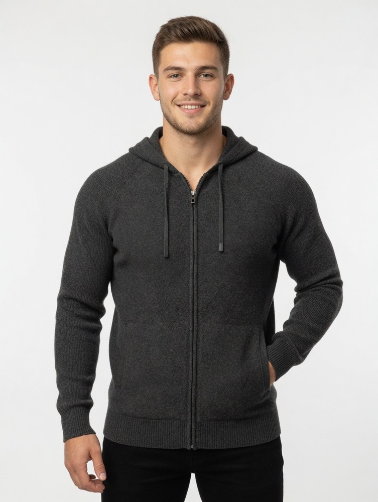 Modern Ambition Men’s Full Zip Hoodie Soft Sweater Gray Size S , L , XL , 2XL