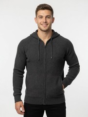 Modern Ambition Men’s Full Zip Hoodie Soft Sweater Gray Size S , L , XL , 2XL