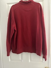 IZOD Mens XXL Red 1/4 Zip Pullover Sweatshirt Exclusive Decoration – Bangladesh!