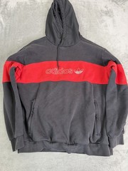 Adidas BX-20 Pullover Hoodie Men’s Size XL Black 3 Stripe