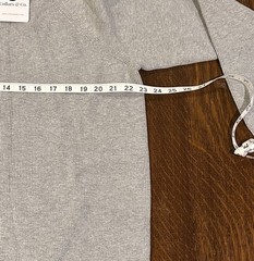 Collars & Co Double Knit Premium Cotton Hoodie Gray Men’s L $104 New Pullover