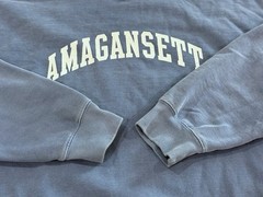 DISTRESSED AMAGANSETT LONG ISLAND NY HAMPTONS XXL EAST END CREW NECK SWEAT SHIRT