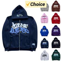 2025 Hoodie Puff Print Hoodie Graphic Zip Up Hoodies Hip Hop Streetwear