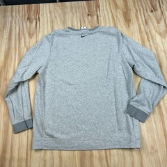 Nike Yoga Sweatshirt MenL Gray Therma Fit Crew Neck Dri Fit Pullover DM8137-050