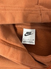Modern Nike Center Swoosh Burnt Orange Hoodie Sweatshirt (S)