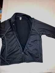 Champion Authentic Black Full Zip Sweatshirt Athleisure Gym Size Mens XL EUC