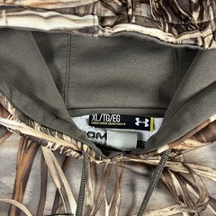 Under Armour Hoodie Men XL Camo Fleece Pullover Hunting Outdoor Storm Sweatshirt