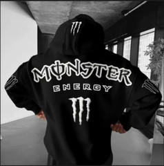 HOT Men’s Fashion Monster Energy Sweater Sweat Suit Black Multicolor Design