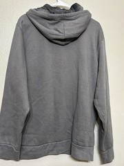 VTG Dickies Hoodie Men’s Large Grey Thermal Lined Relaxed Full Zip Workwear Y2K