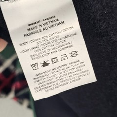 FV7458 Nike Air Jordan Essentials Men’s Fleece Pullover Hoodie Plaid Size Large