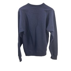 Champion Men Small Sweatshirt Navy Blue Round Neck Long Sleeves New