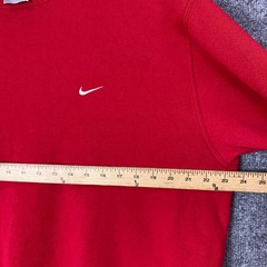 VTG NIKE Men’s Red Crew Neck Sweatshirt Long Sleeve Basic Logo Size L