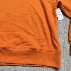 Mode of One Relaxed-Fit Orange Hoodie w/Pocket Men’s Sweatshirt Size M, 0136