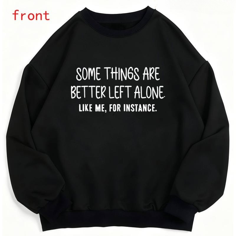Premium Heavyweight Long Sleeve Sweatshirt with Witty Introverted Humor Print