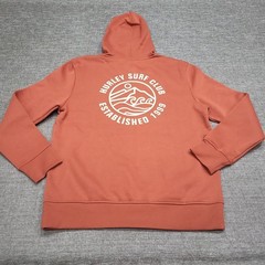 Hurley Mens Red Casual Long Sleeves Pullover Hoodie with Pockets Size Medium