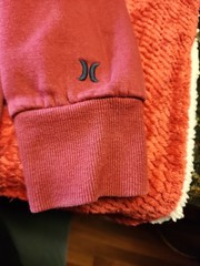 Hurley Men’s Fleece Pullover Hoodie Size Large Deep Red