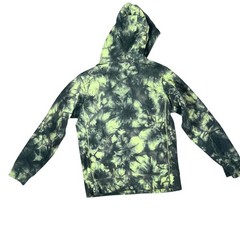 Champion Green Tie Dye Hoodie Youth Large Fleece Pullover Streetwear