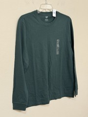 Gap Men’s Green Long Sleeve Crew Neck Comfort Basic Everyday Soft Sweatshirt L