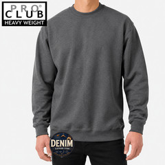 1 NEW PRO CLUB SOLID PLAIN HEAVY WEIGHT FLEECE CREW-NECK SWEATSHIRTS SIZE S-5XL
